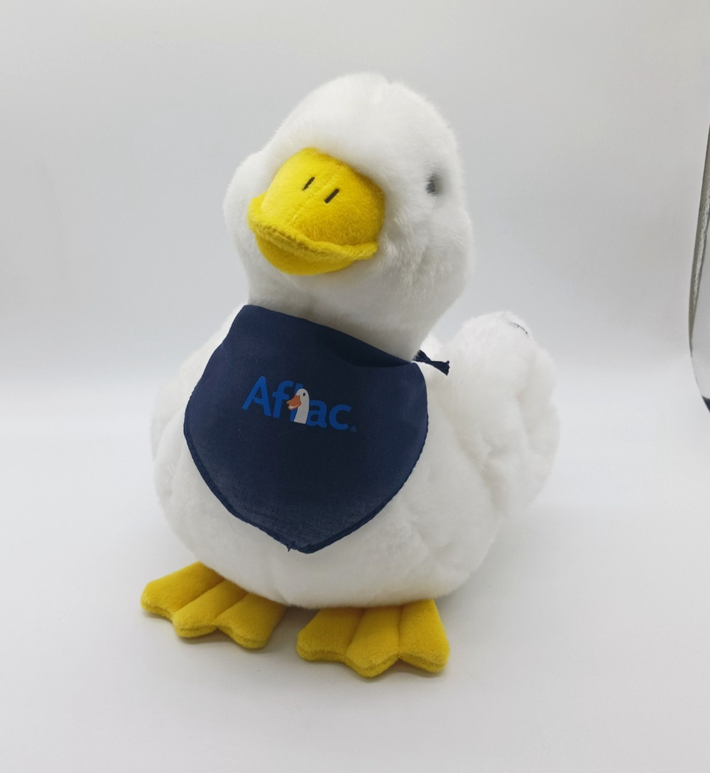 10" AFLAC Talking Duck Plush Food Snack Bowl Promo Works Advertising